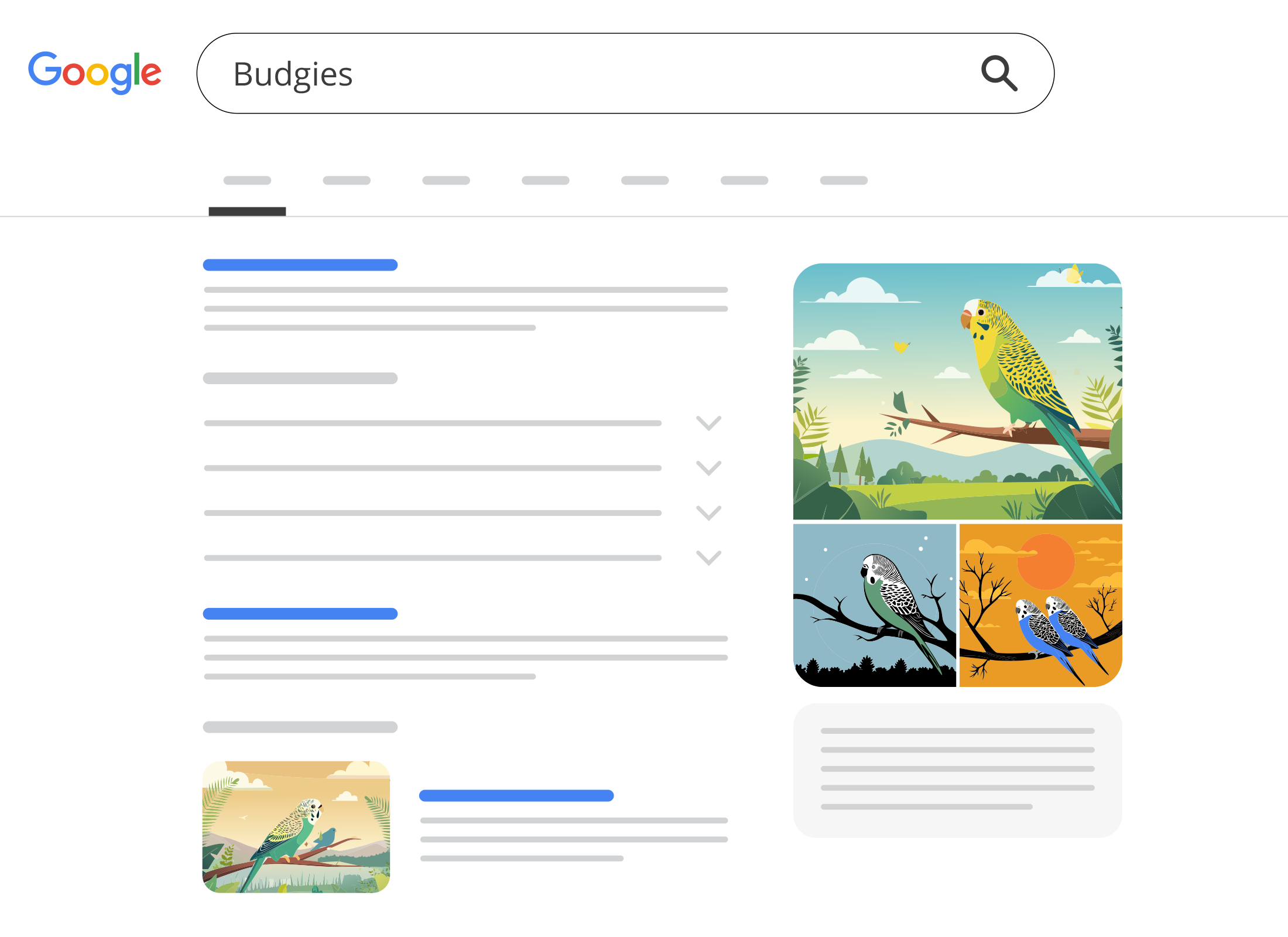 Google search results