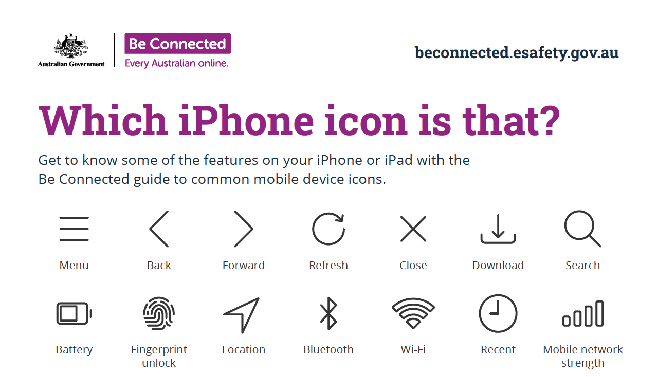  Cropped view of the visual glossary PDF showing icons and a text label.