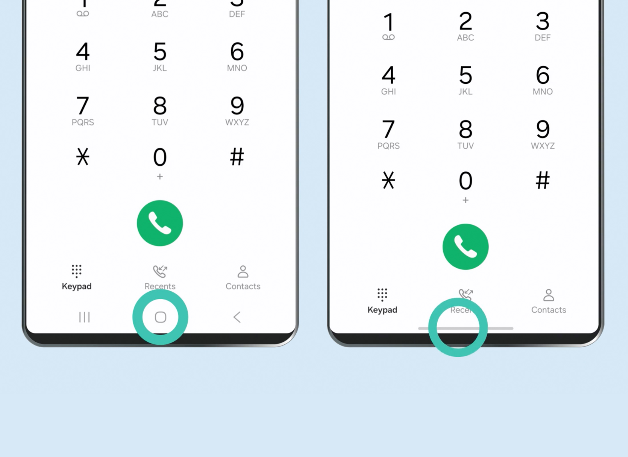 Android phone home button