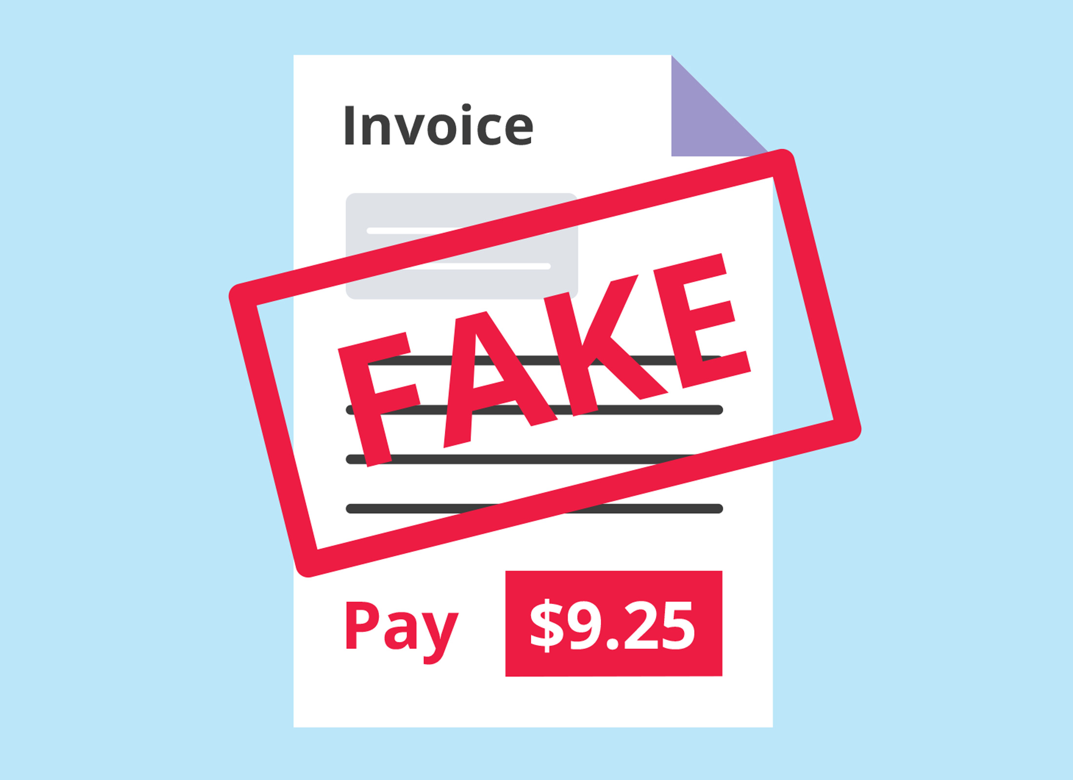 Fake invoice scams
