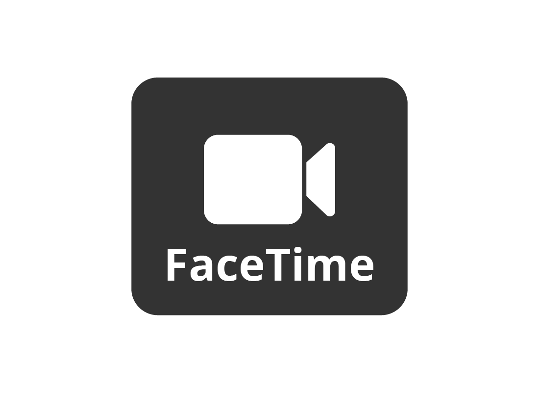 A close up of the FaceTime video camer icon that will display underneath a contact name if they have FaceTime