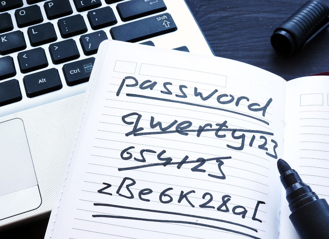 Strong passwords are key to staying safer online.