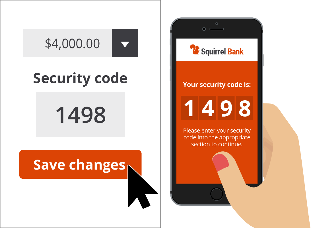 Two Factor Authentication for Squirrel Bank.