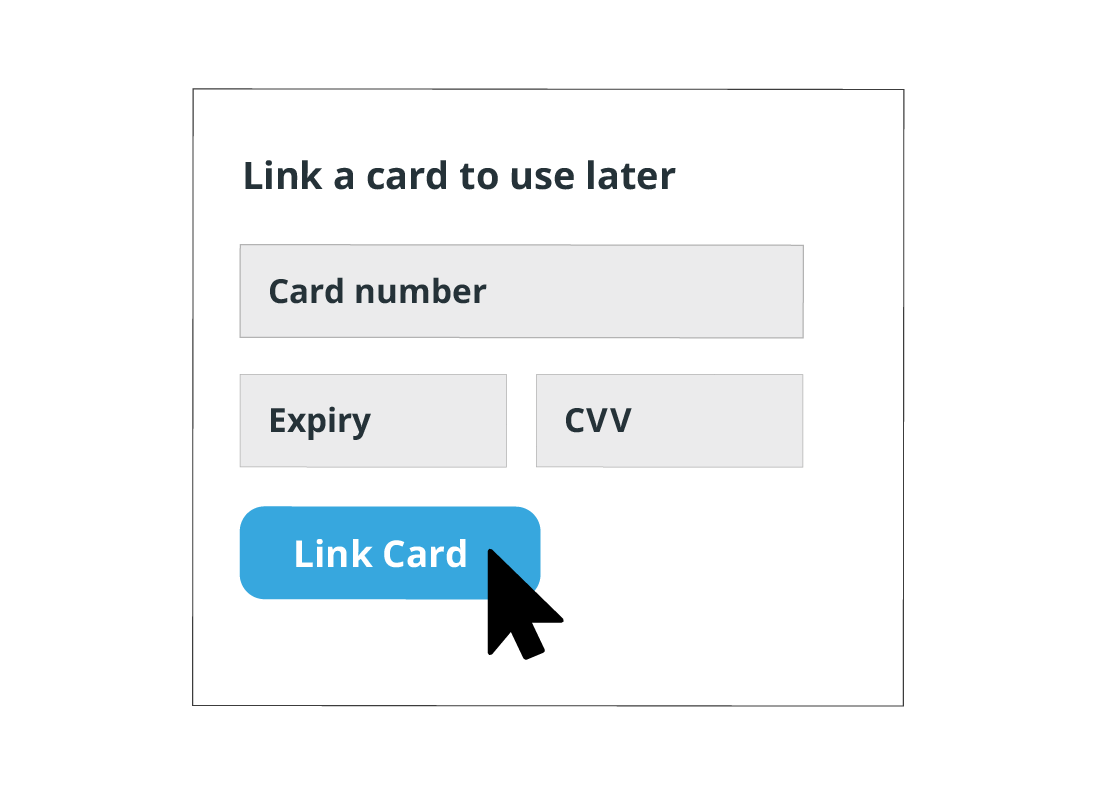 You can link each card separately and repeat the process until you have added all that you want to.
