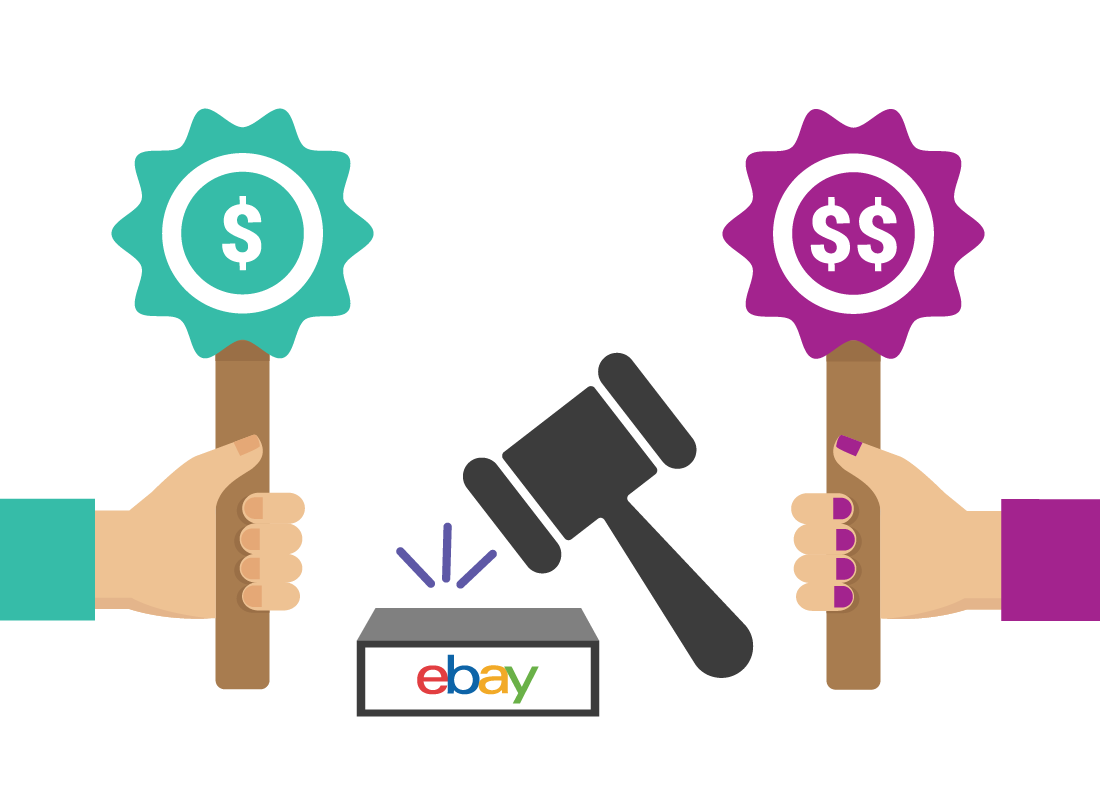 eBay welcome screen for signed in user