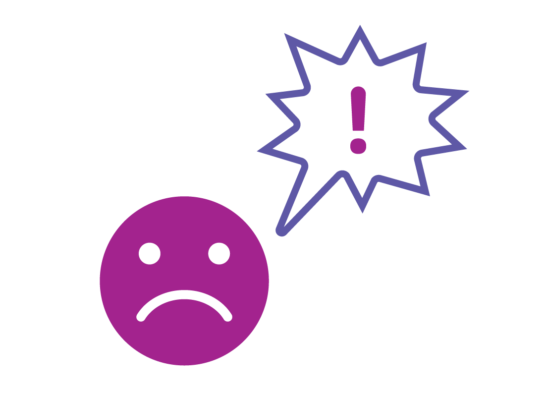 A frustrated and unhappy 'sad face' emoji icon.