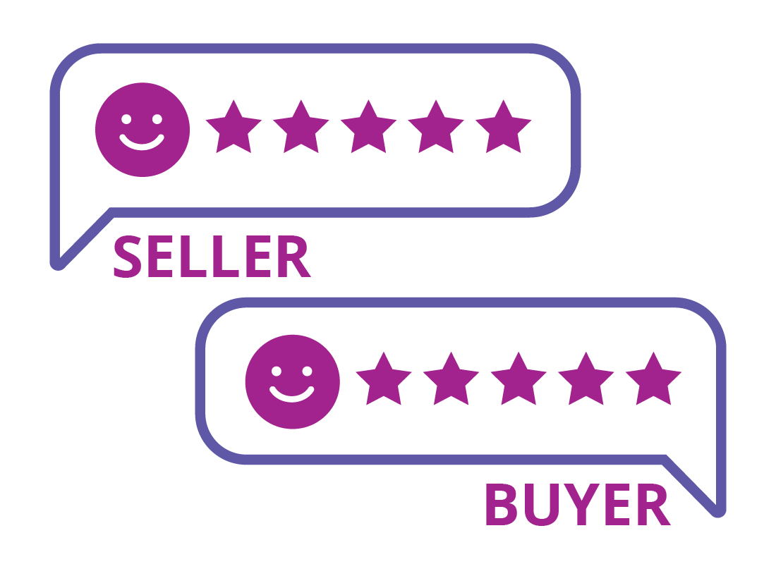Both buyer and seller receive a five star rating