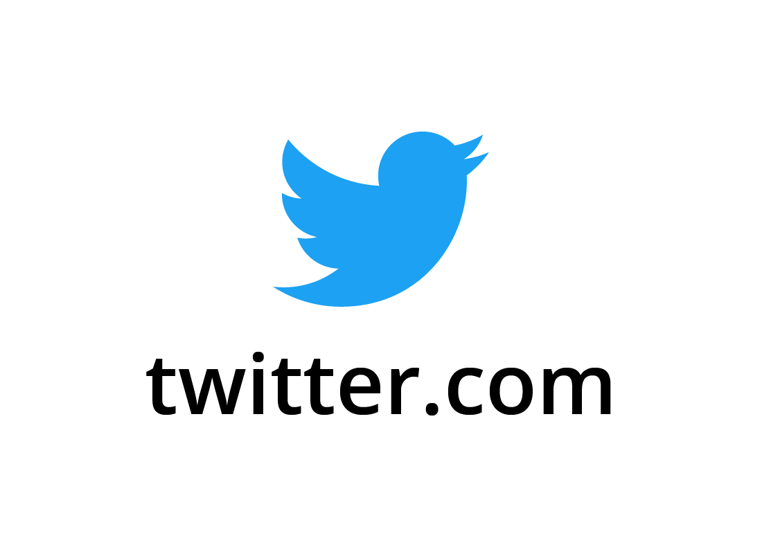 The Twitter logo with the little blue bird icon.