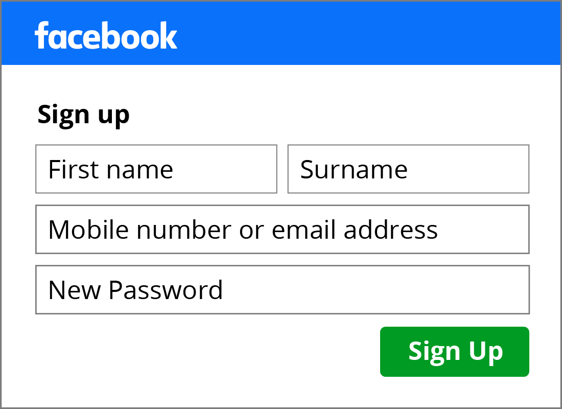 Login Facebook Sign Up Facebook Login Page