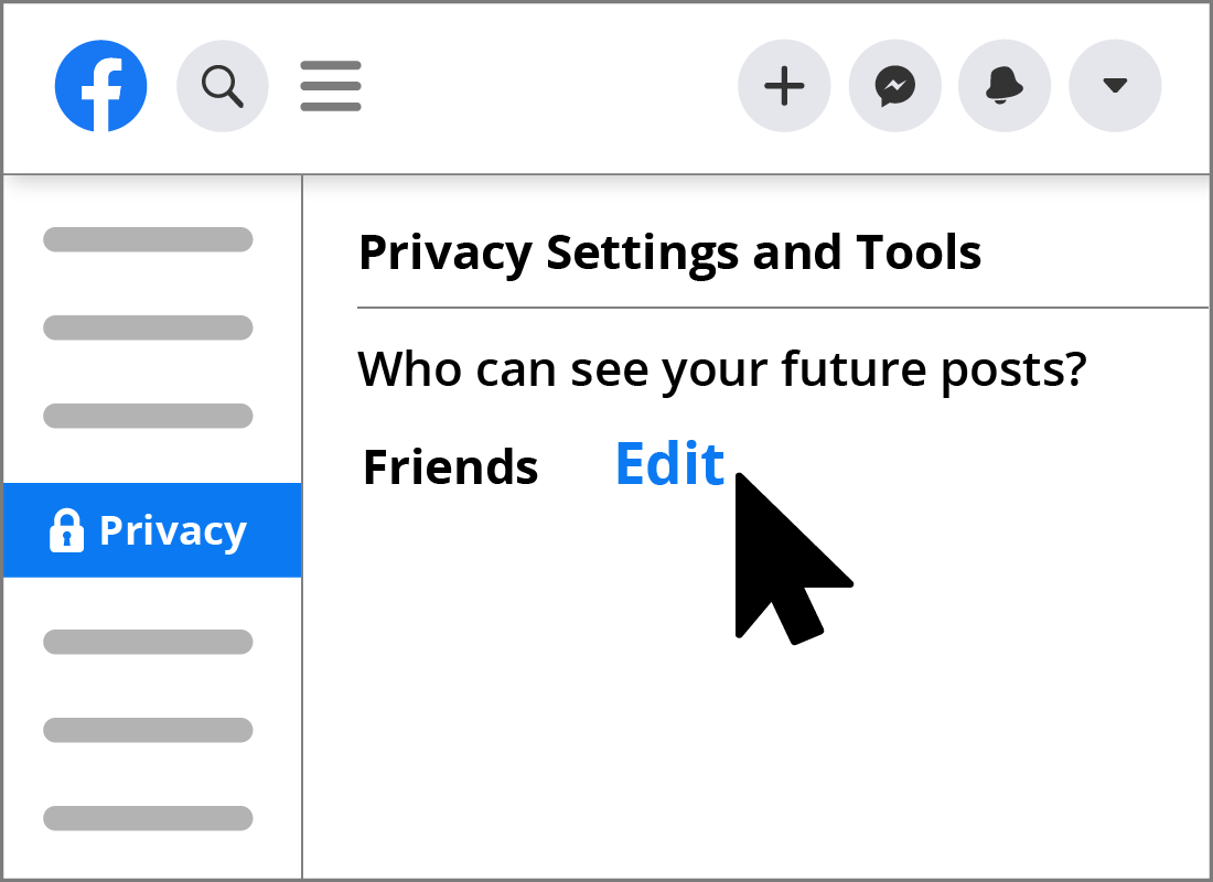 Facebook lets you choose different audiences for different parts of your profile, including who can send you friend requests and who can see your friends list.