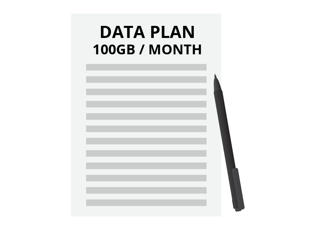 A graphic of a data plan
