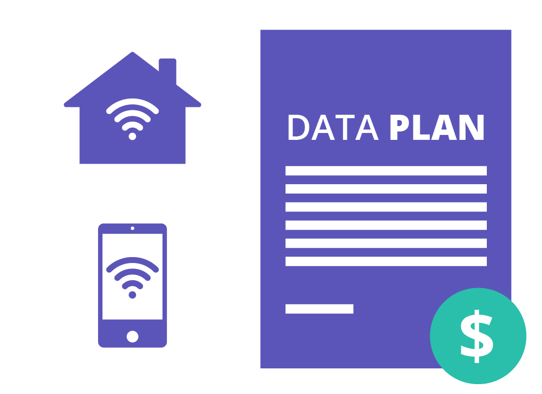 A graphic of a data plan