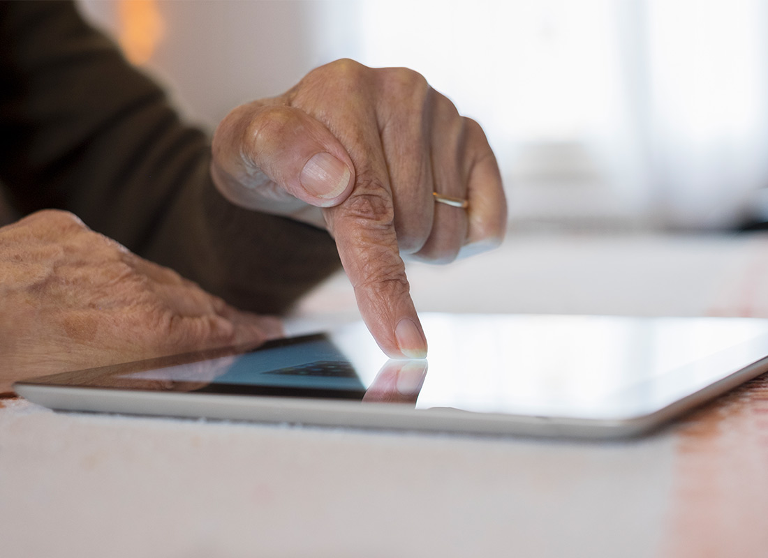Opening an app on a tablet device