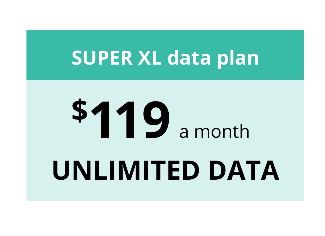 An example of the cost of an unlimited data plan for a mobile phone