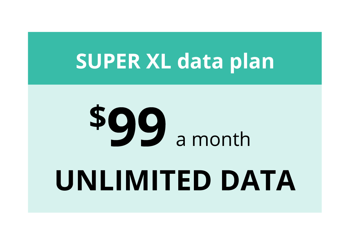 An example of the cost of an unlimited data plan for a mobile phone