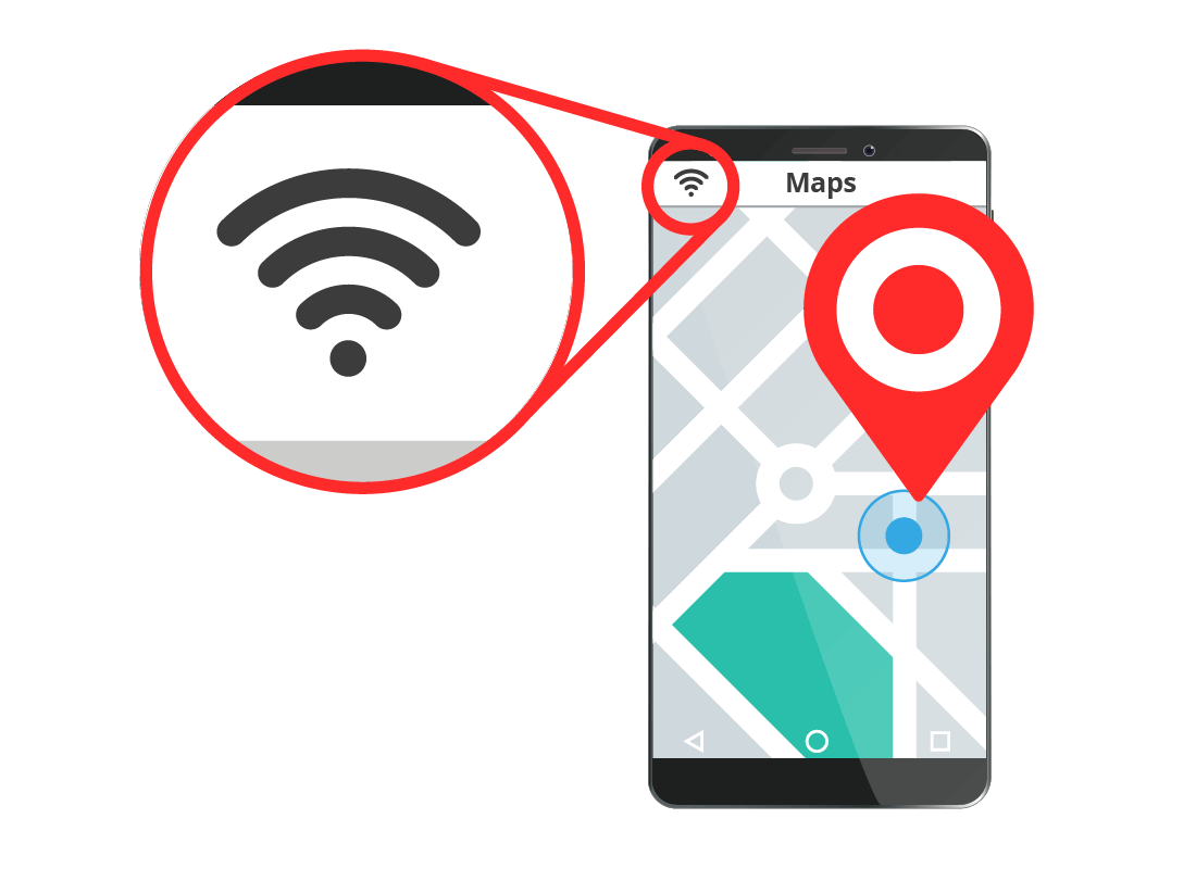 Morris' phone is showing it has switched over to his home Wi-Fi as he comes in range of his house