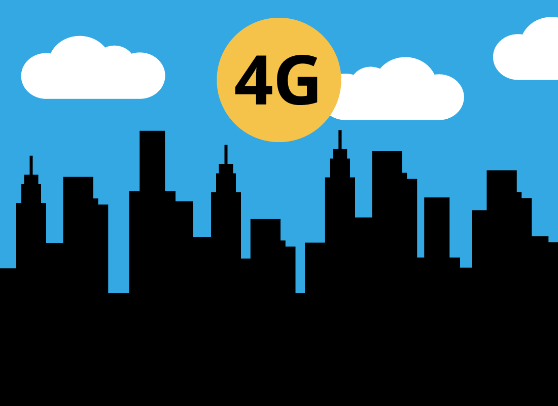 Fast 4G internet is available almost everywhere in the world