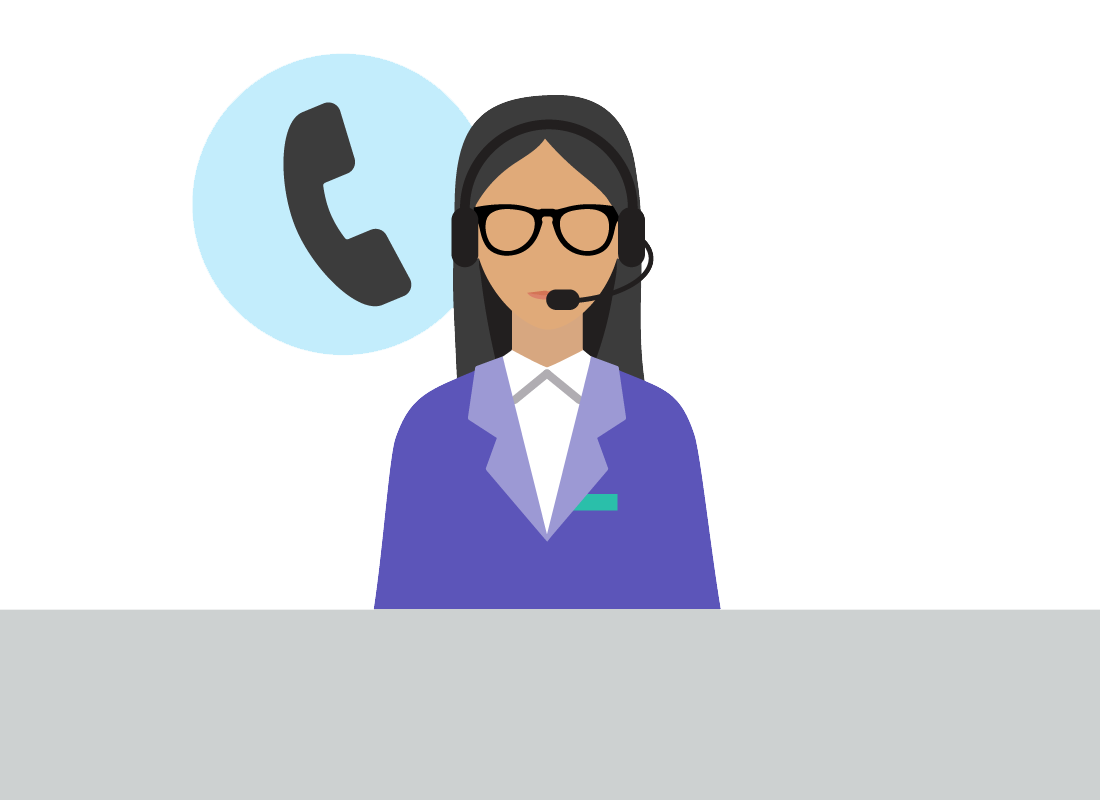 Kathleen's mobile phone provider's help desk