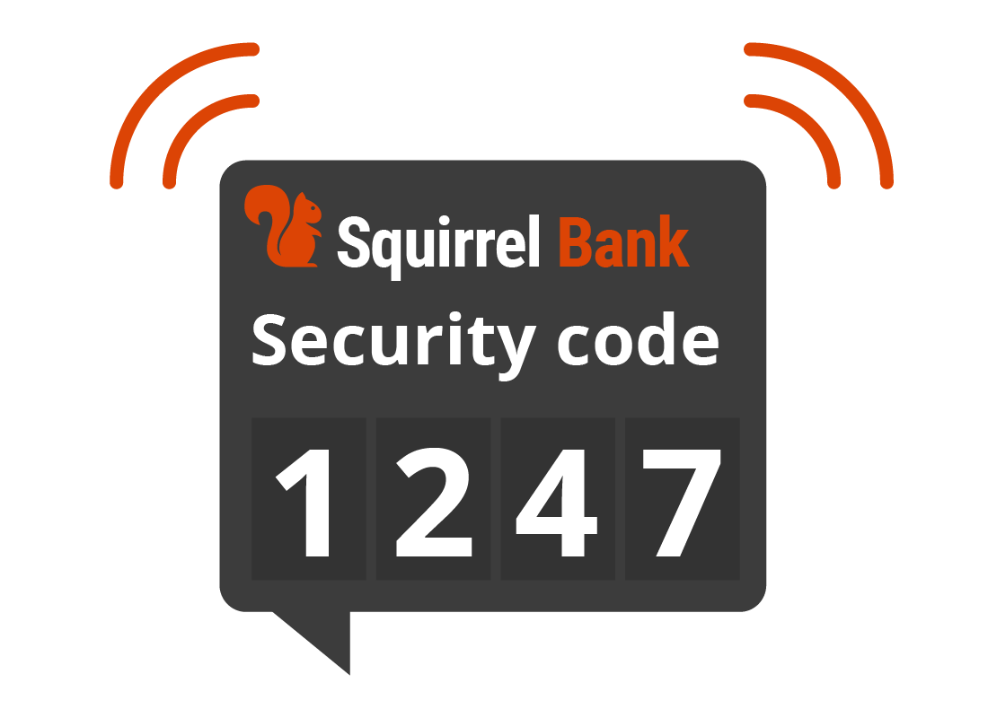 A typical two factor authentication code shown as a notification on a smart device.