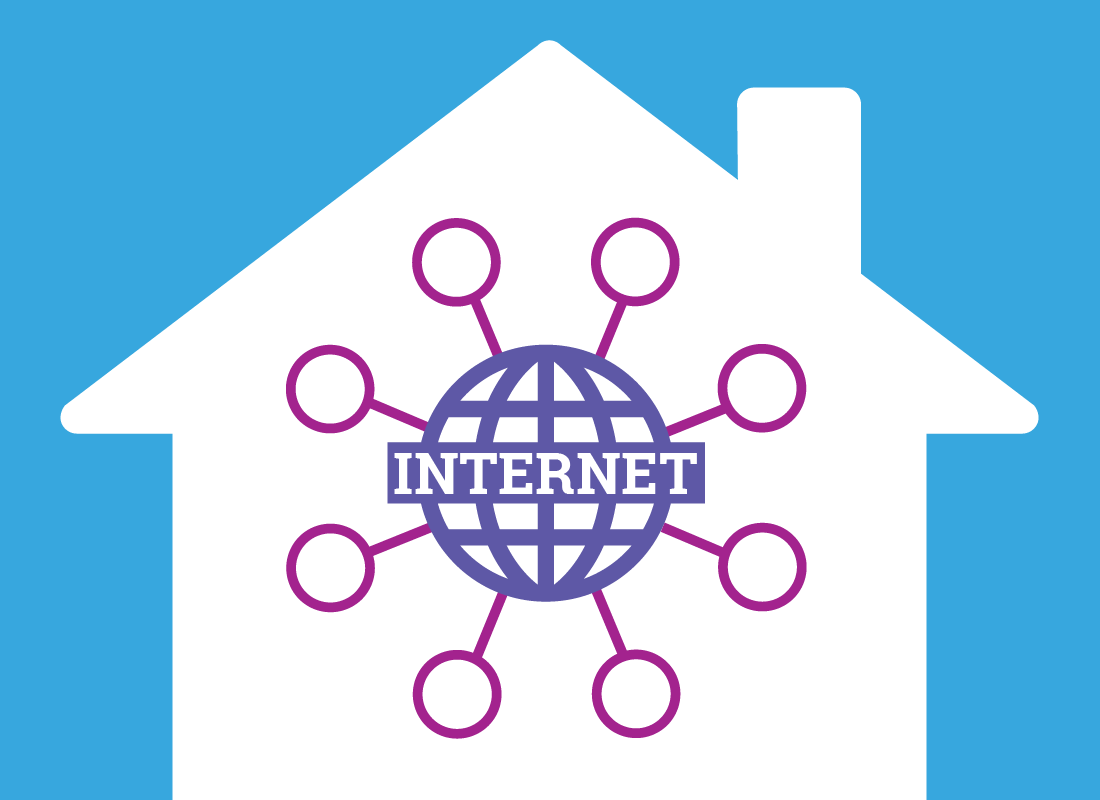 House with internet connection reaching to all corners