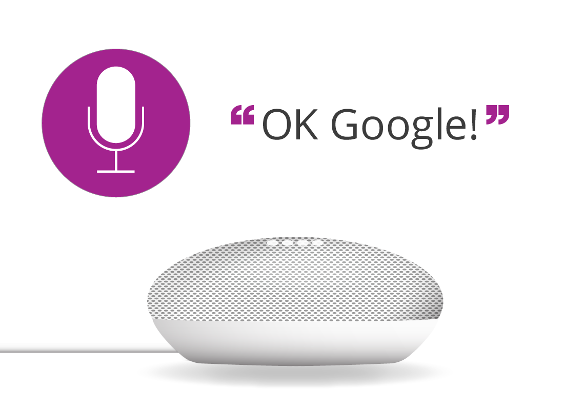 Smart speaker and OK Google phrase