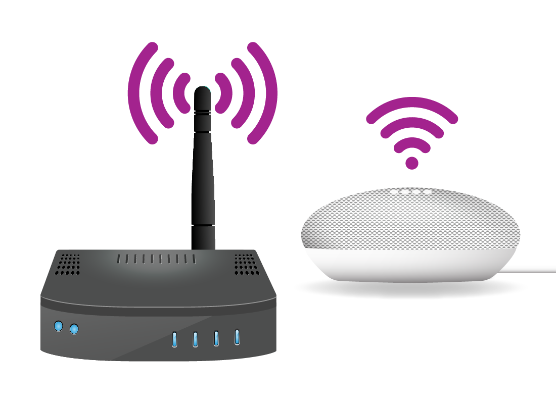 Wi-Fi router and smart speaker