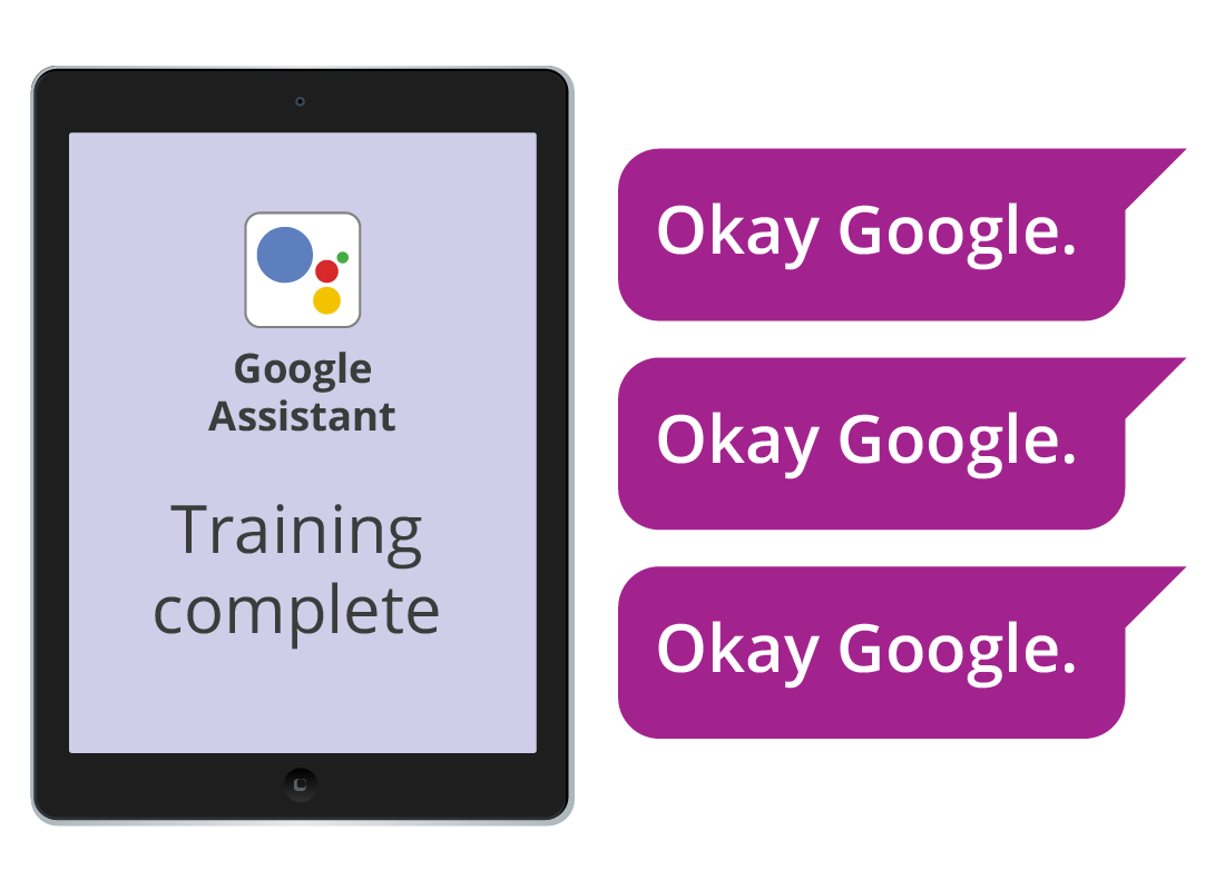 Training the voice assistant via your device