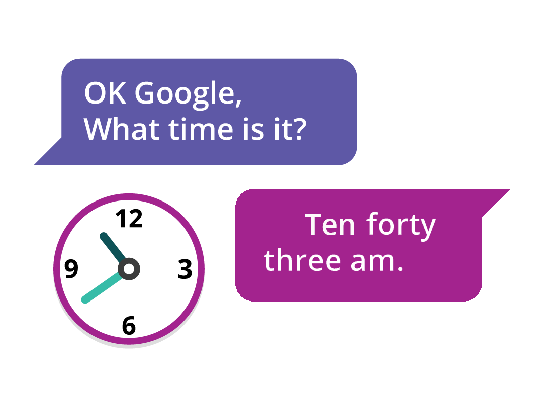 Asking Google what time it is