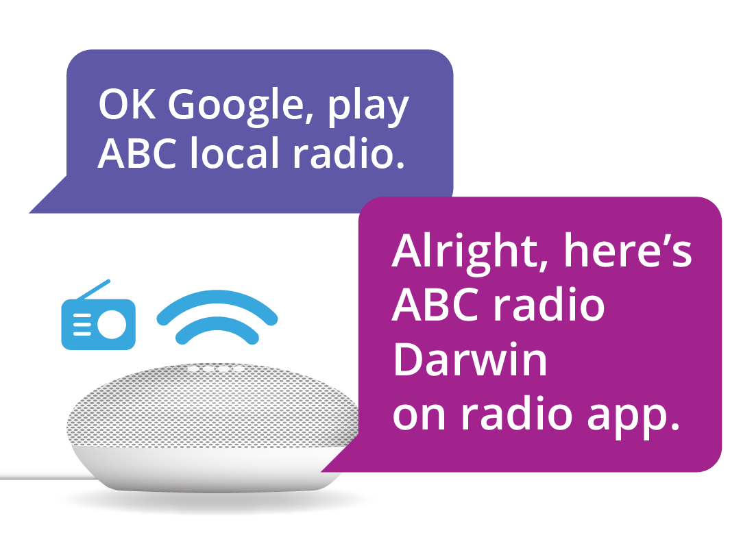 Playing ABC local radio on smart speaker