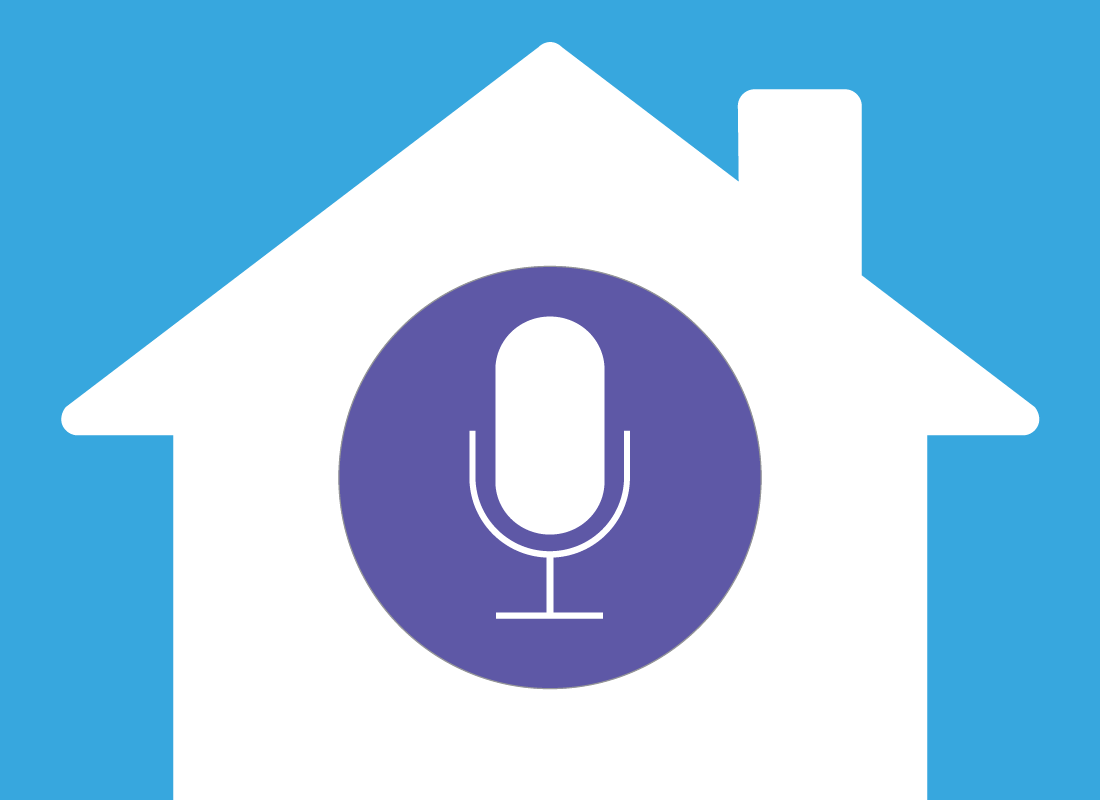 A house with a microphone