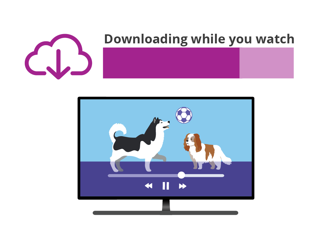 Content downloading while you watch TV