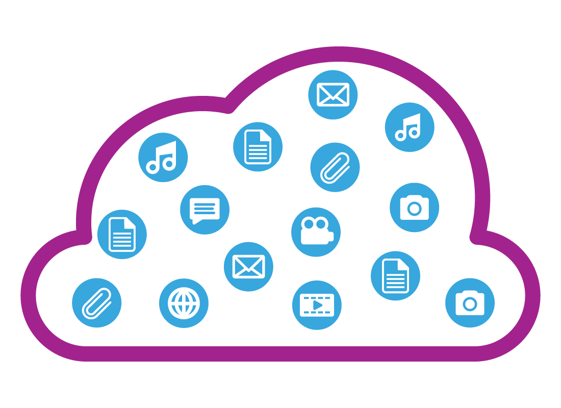 cloud with a range of documents in it