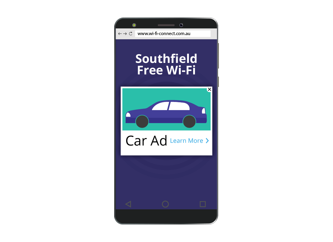 Free public Wi-Fi usually comes with some sort of advertising