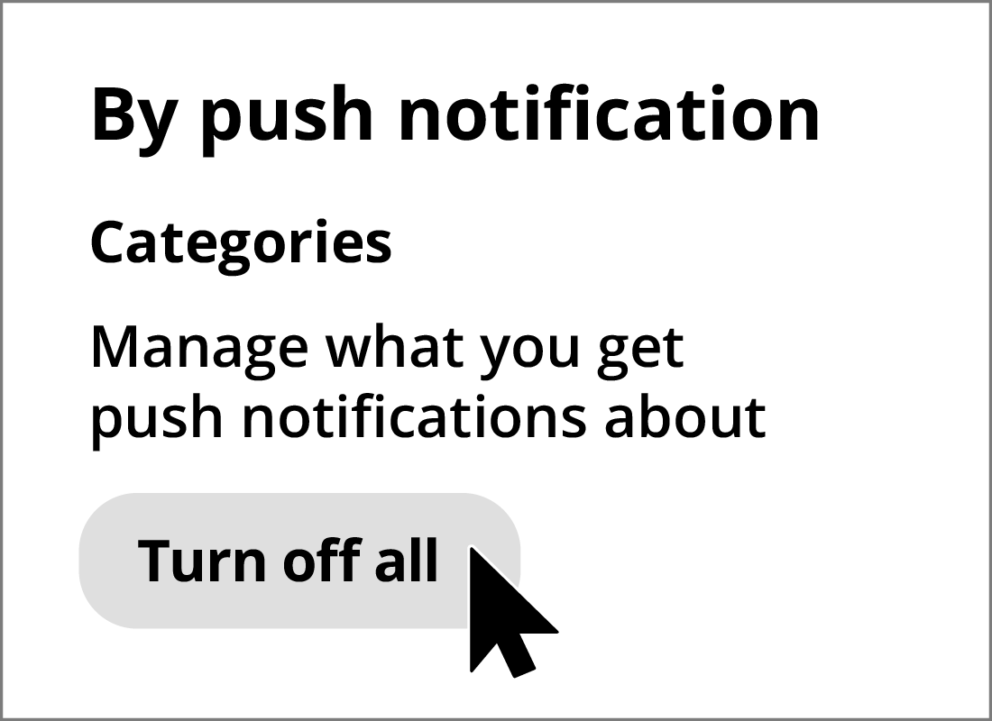 Turning Off all push notification settings