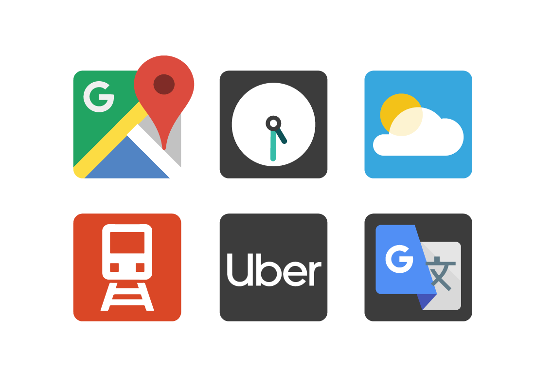 A range of useful apps