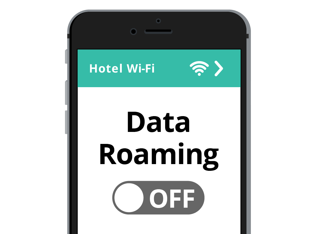 Using a mobile device  on Hotel Wi-Fi