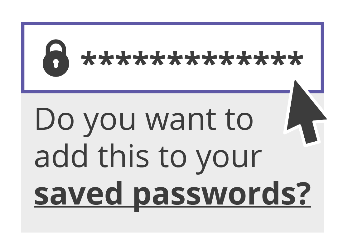 A browser offering to save a password