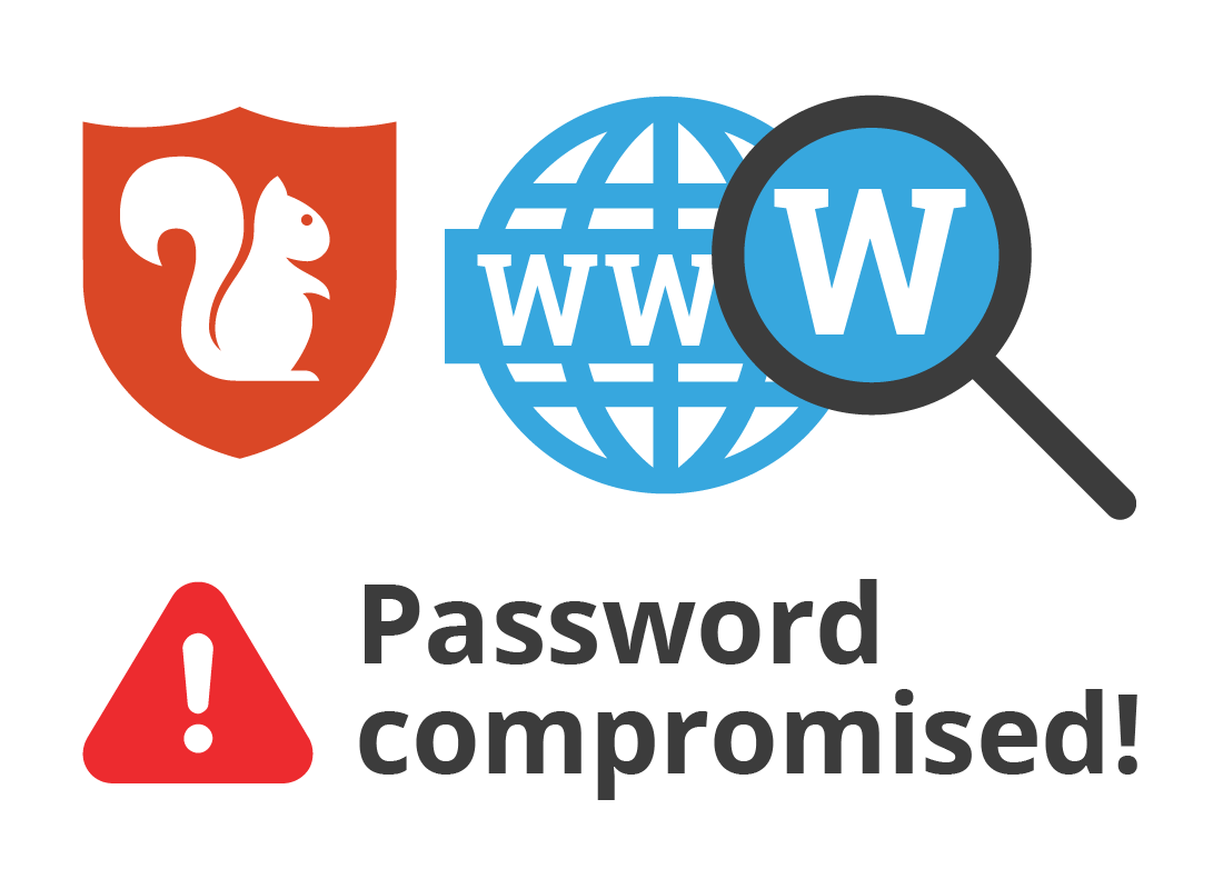 Antivirus software reporting a compromised password