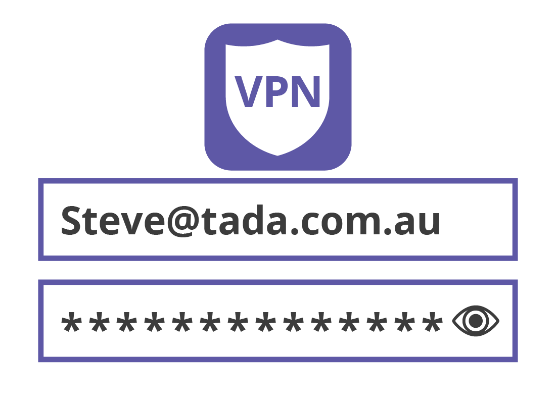 Logging into a VPN service