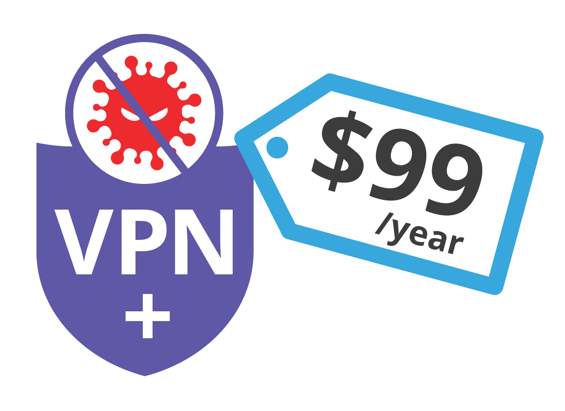 A paid VPN blocking virus threats