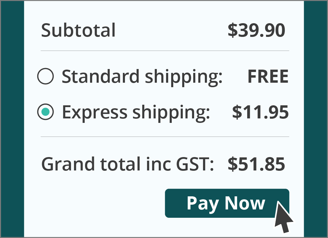 The total bill, including express shipping and GST for Steve's jigsaw, comes to $51.85