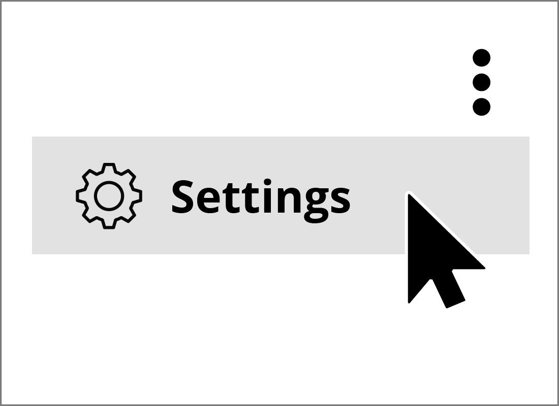 The Settings icon on YouTube
