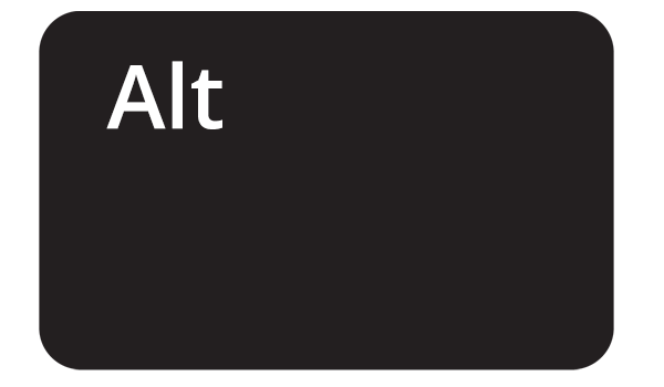 Копче Alt што се наоѓа на тастатурите Windows