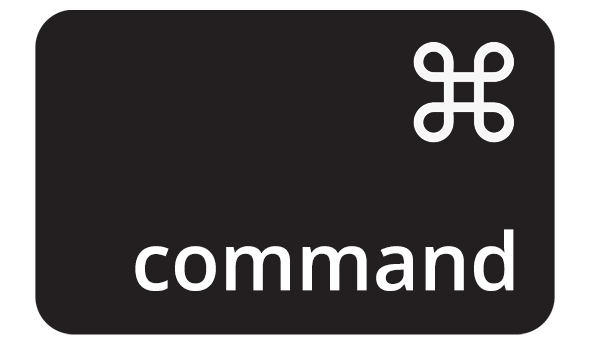 The command key found on Apple keyboards