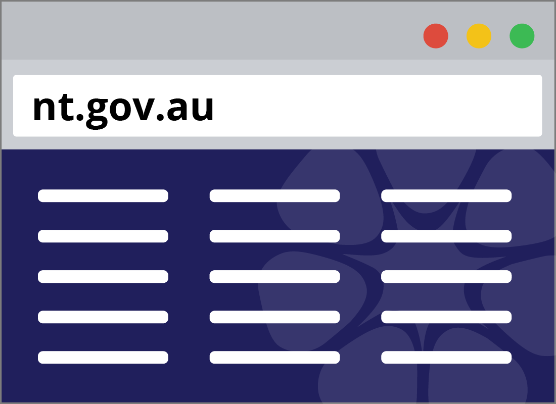 An illustration of the nt.gov.au website
