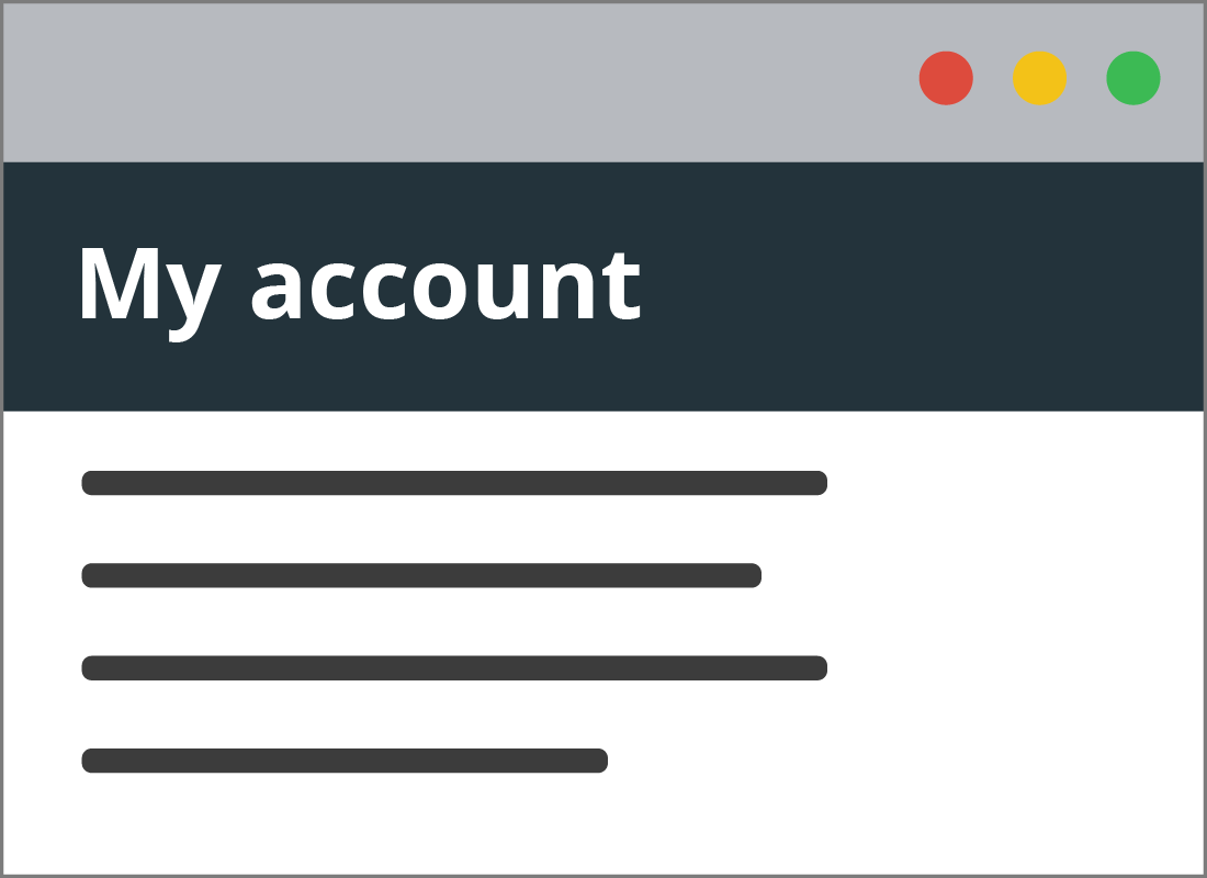 An illustration of the My account section in the mySA GOV settings