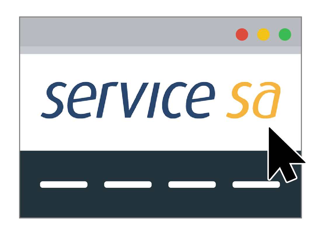 An illustration of the Service SA wordmark in the top left-hand corner of the page