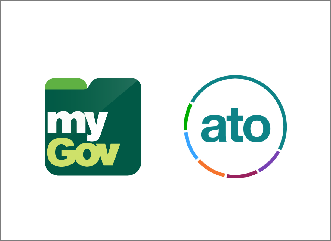 The myGov and ATO logos