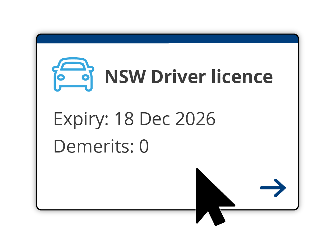 Licence information display