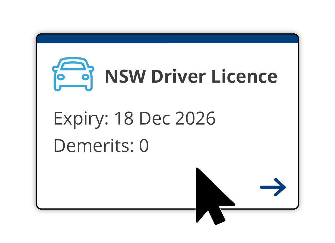 Licence information display